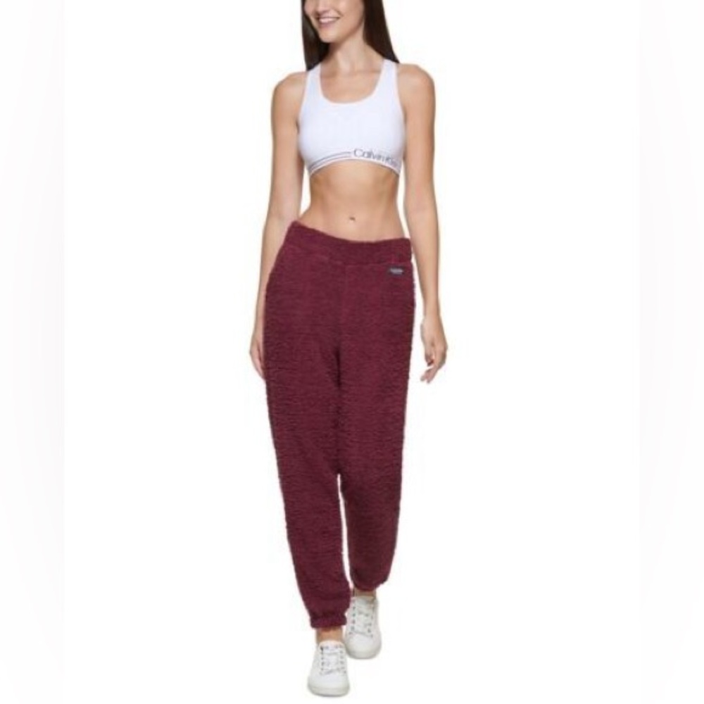 Calvin Klein Women's Performance Shaggy Knit Pull-on Jogging Pants